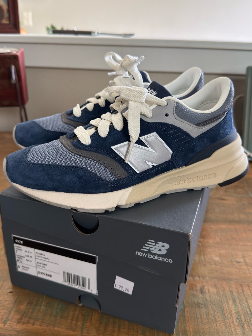 New Balance 997 Navy, Gray & Cream
